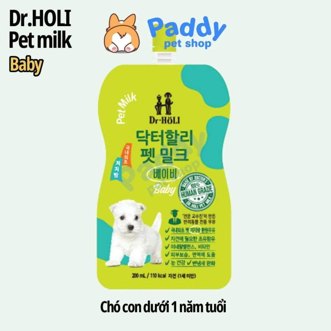 Sữa Tươi Chó Mèo Dr Holi Bổ Sung Dinh Dưỡng 200ml (Hàn Quốc)