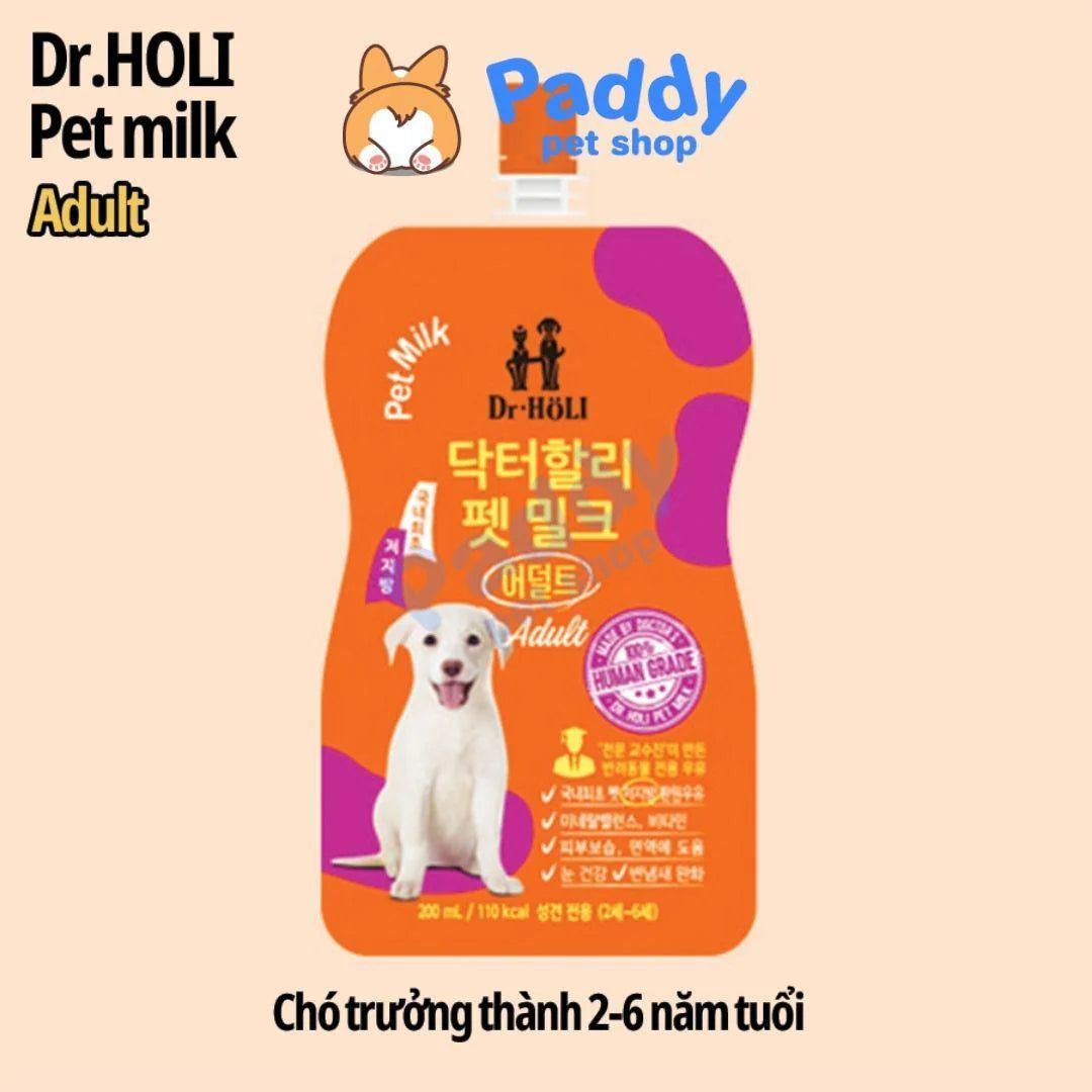 Sữa Tươi Chó Mèo Dr Holi Bổ Sung Dinh Dưỡng 200ml (Hàn Quốc)